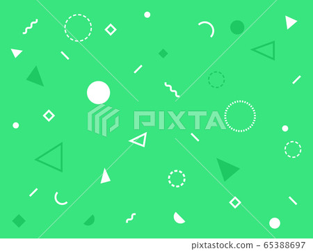 綠色背景和形狀圖案 65388697