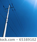 電桿和天空 65389102