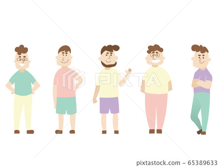 5 men - Stock Illustration [65389633] - PIXTA
