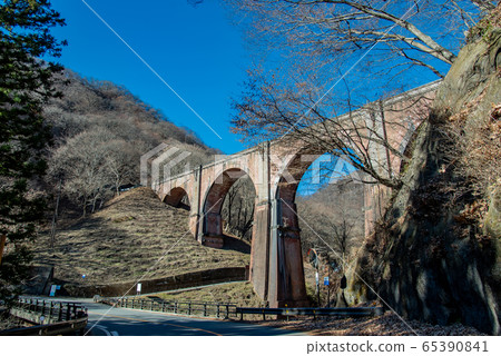 Gunma Prefecture Winter Usui Pass Megane Bridge Gunma Prefecture Winter Usui Pass Megane Bridge 65390841