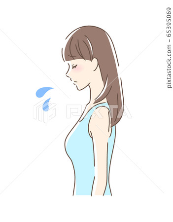 Side profile of a sad woman Side profile of a sad woman 65395069