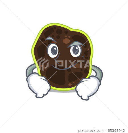 A cute arrogant caricature design of firmicutes having confident gesture A cute arrogant caricature design of firmicutes having confident gesture 65395942