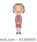 Easy grandma illustration color 65398493