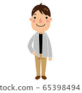 Illustration of a gentle man 65398494