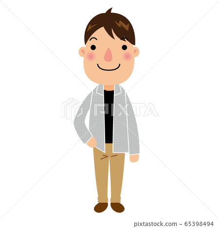 Illustration of a gentle man Illustration of a gentle man 65398494