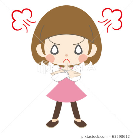 一個生氣的女孩 一個生氣的女孩 65398612