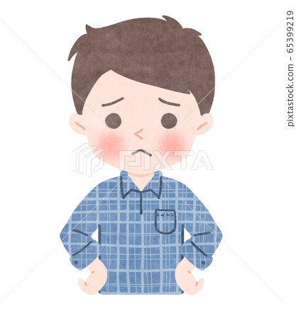 Person person expression upper body giving up... - Stock Illustration ...