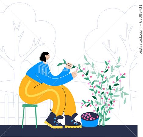 Garden work concept vector  65399431