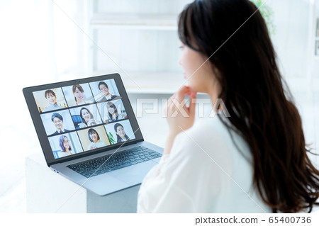 Online computer meeting Online computer meeting 65400736