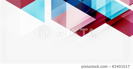 Geometric abstract background, mosaic triangle and hexagon shapes. Trendy abstract layout template for business or technology presentation, internet poster or web brochure cover, wallpaper Geometric abstract background, mosaic triangle and hexagon shapes. Trendy abstract layout template for business or technology presentation, internet poster or web brochure cover, wallpaper 65401017