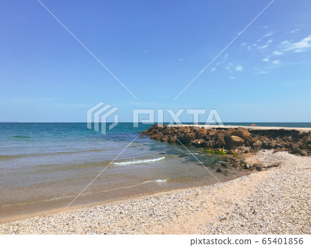 Beautiful view of the sea in Pomorie Beautiful view of the sea in Pomorie 65401856