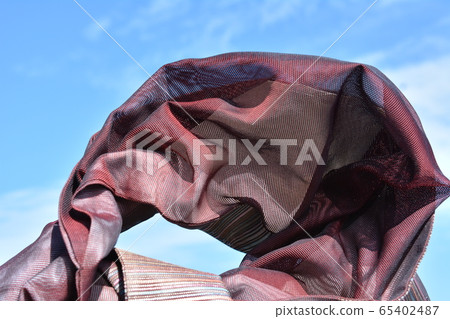 紡織品，布料，日本夏季樂隊，藍天，日本材料，日本材料，日本布料，布，背景 65402487