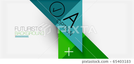 Abstract background, geometric business multicolored paper infographic - triangle frames for text, icons or graphics on light background with copyspace. Vector Illustration For Wallpaper, Banner Abstract background, geometric business multicolored paper infographic - triangle frames for text, icons or graphics on light background with copyspace. Vector Illustration For Wallpaper, Banner 65403183