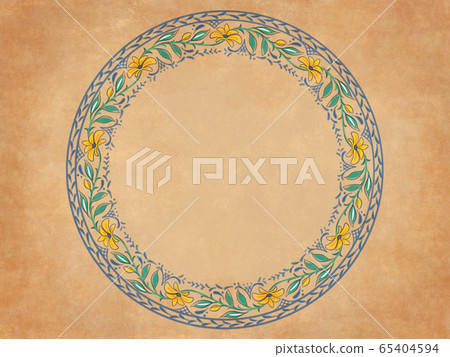 Eastern European pattern frame_01 - Stock Illustration [65404594] - PIXTA