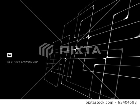Abstract pattern white intersecting geometric 65404598