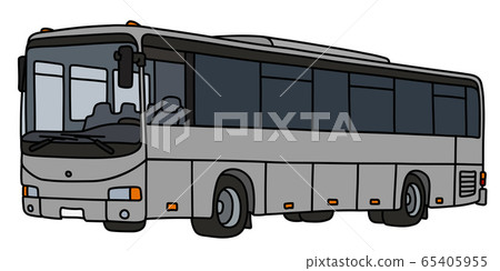 The gray touristic bus The gray touristic bus 65405955