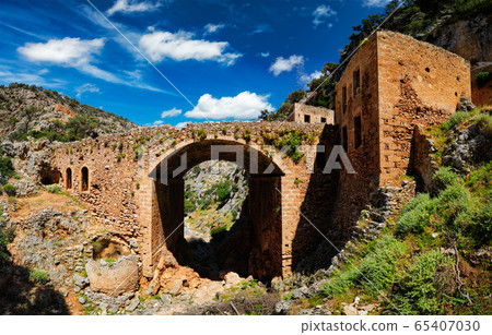 Riuns of Katholiko monastery, Chania region on Crete island, Greece 65407030