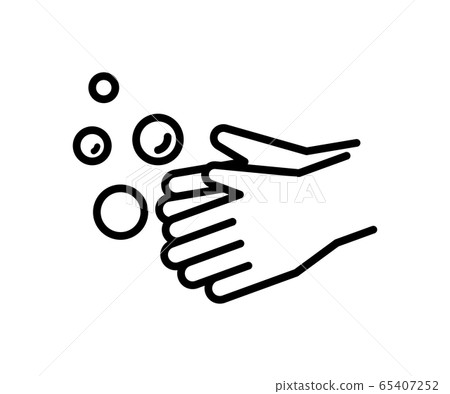 Hand wash icon set / illustration / hygiene 65407252