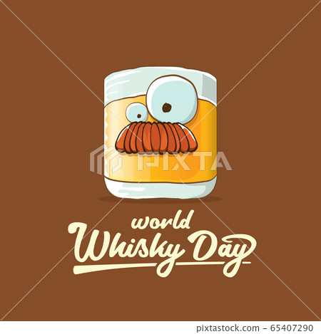 World Whisky Day banner with vector funny...-插圖素材 [65407290] - PIXTA圖庫