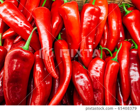 lots of ripe red hot chilli peppers for eating like a background lots of ripe red hot chilli peppers for eating like a background 65408379