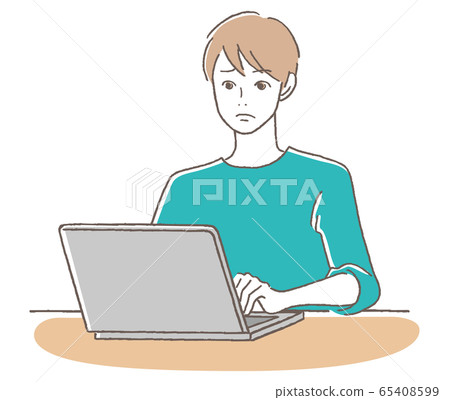 PC troubled man 65408599