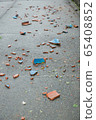 Broken roof tile 65408852
