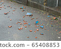 Broken roof tile 65408853