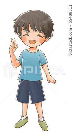 OK上小學的孩子（微笑） 65409311