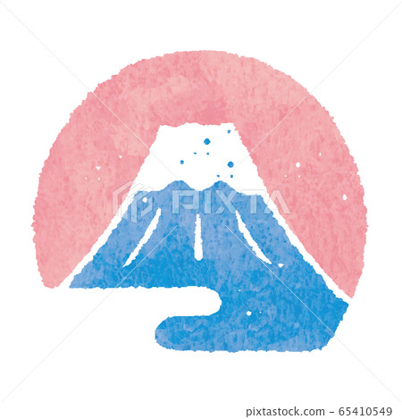 富士山淡藍色郵票郵票 65410549