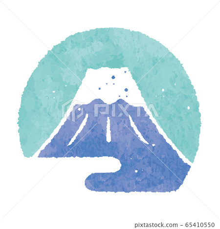 富士山藍色郵票郵票 65410550