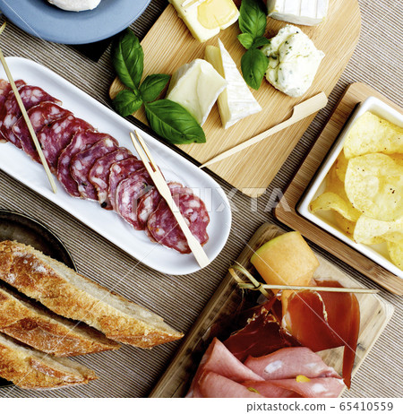 Cold Cuts and Delicious Snacks Cold Cuts and Delicious Snacks 65410559