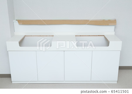 Double hand-washing counter 65411501