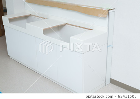 Double hand-washing counter 65411503