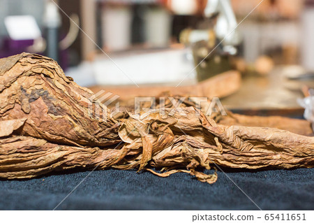 Dried fermented tobacco leaves of the highest 65411651