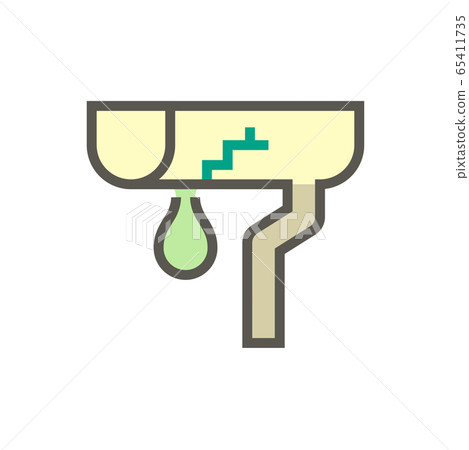 gutter damage icon gutter damage icon 65411735