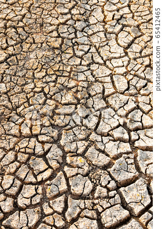 Cracked land background top view Cracked land background top view 65412465