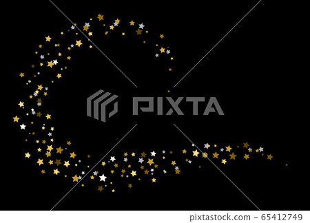 Stream from gold and silver stars 65412749