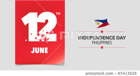 Philippines independence day greeting card, banner, vector illustration Philippines independence day greeting card, banner, vector illustration 65413026