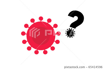 Corona virus icon vector image Corona virus icon vector image 65414596