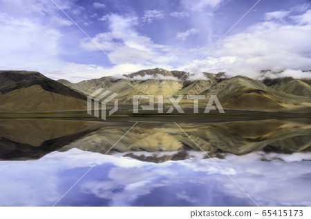Pangong lake in Ladakh region, India 65415173