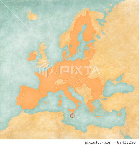 Map of European Union - Malta Map of European Union - Malta 65415256