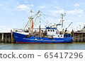 Fishing trawler in the port of Buesum in  North Frisia (Germany) 65417296