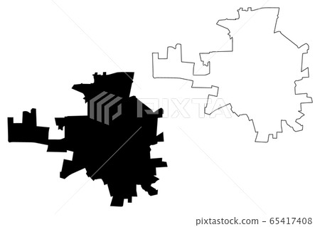 Kropyvnytskyi City (Ukraine) map vector Kropyvnytskyi City (Ukraine) map vector 65417408