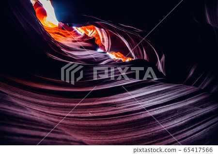 Beautiful colors at the Antelope canyon, Arizona 65417566