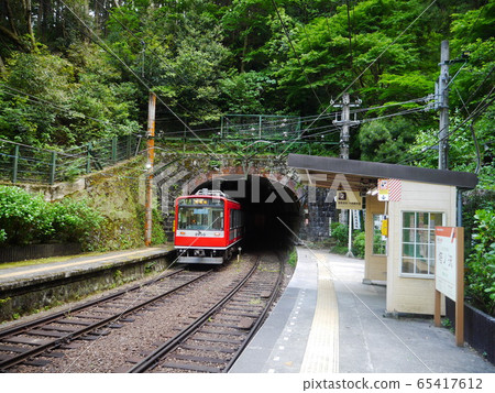 Hakone Tozan Railway Tonosawa Station Platform Hakone Tozan Railway Tonosawa Station Platform 65417612