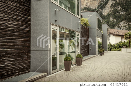 Modern residential buildings in Switzerland Modern residential buildings in Switzerland 65417911