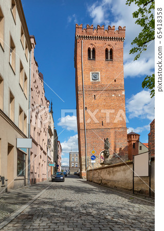 Zabkowice Slaskie, Poland. View of Leaning Tower 65418358
