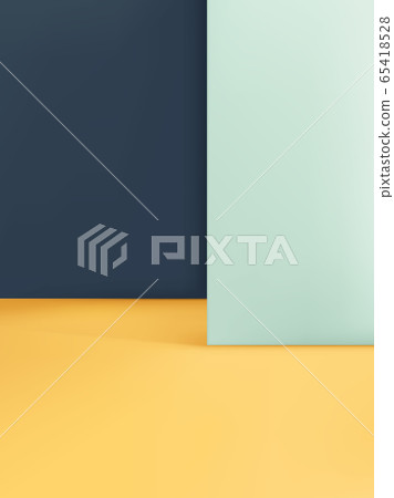 Vector Geometric Background, Duo Layers in Yellow Light Green & Dark Blue Vector Geometric Background, Duo Layers in Yellow Light Green & Dark Blue 65418528