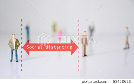 miniature people with red arrow represent social miniature people with red arrow represent social 65418638
