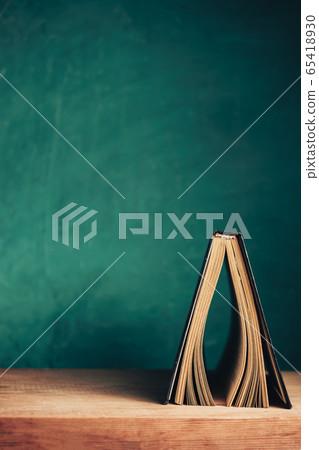 Beautiful vintage ancient book. Pattern background Beautiful vintage ancient book. Pattern background 65418930